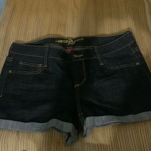 Arizona Womens Mid Rise Denim Shorts